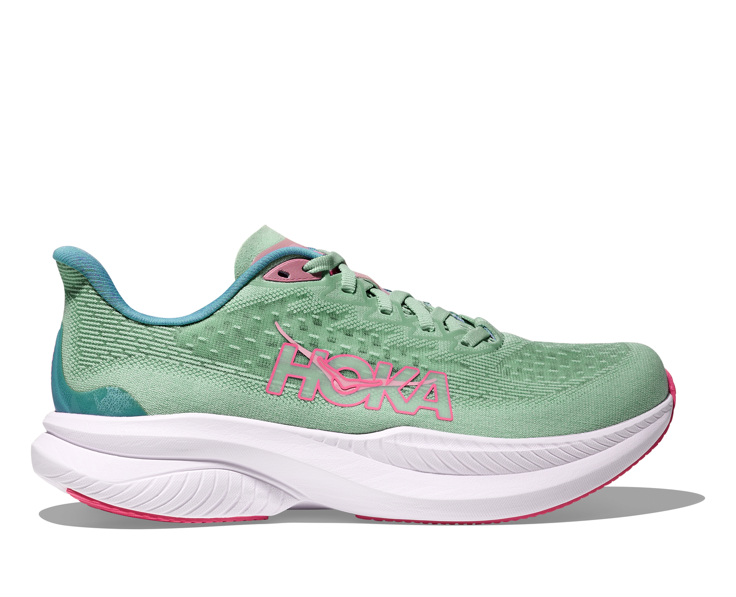 Hoka Women's Mach 6 | Jadeite/Alpine Blue