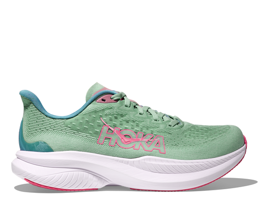 Hoka Women's Mach 6 | Jadeite/Alpine Blue