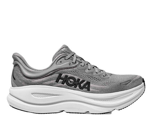 Hoka Men's Bondi 9 | Wide Fit | Galactic Grey/Stellar Grey