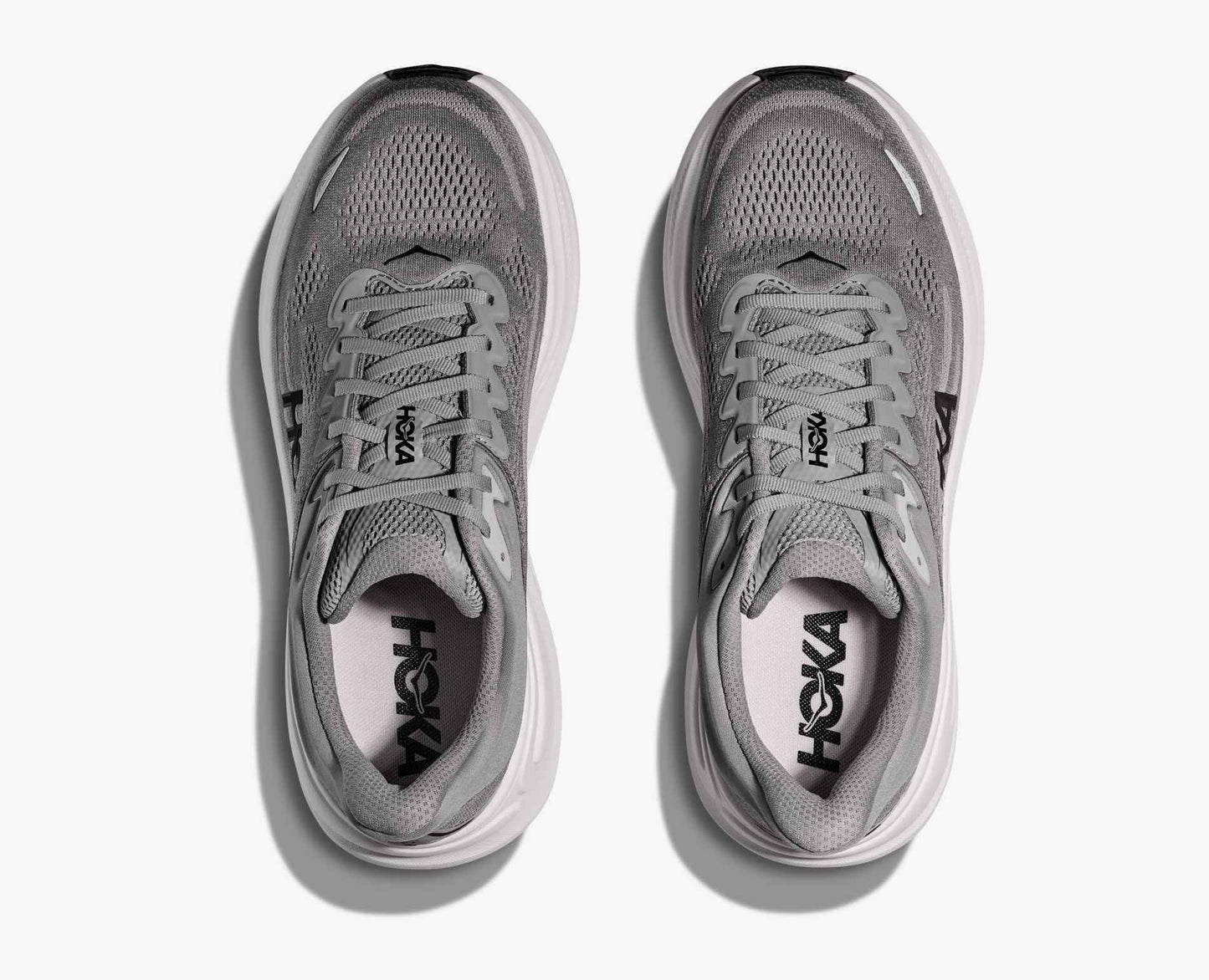 Hoka Men's Bondi 9 | Wide Fit | Galactic Grey/Stellar Grey