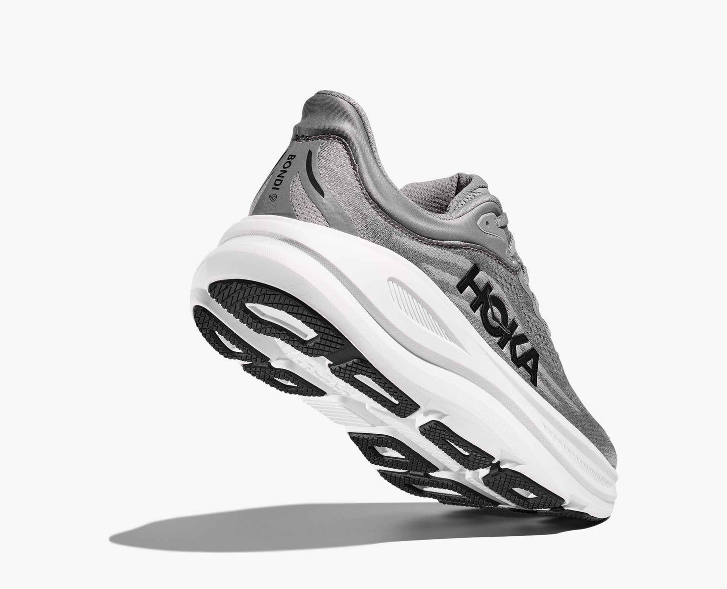 Hoka Men's Bondi 9 | Wide Fit | Galactic Grey/Stellar Grey