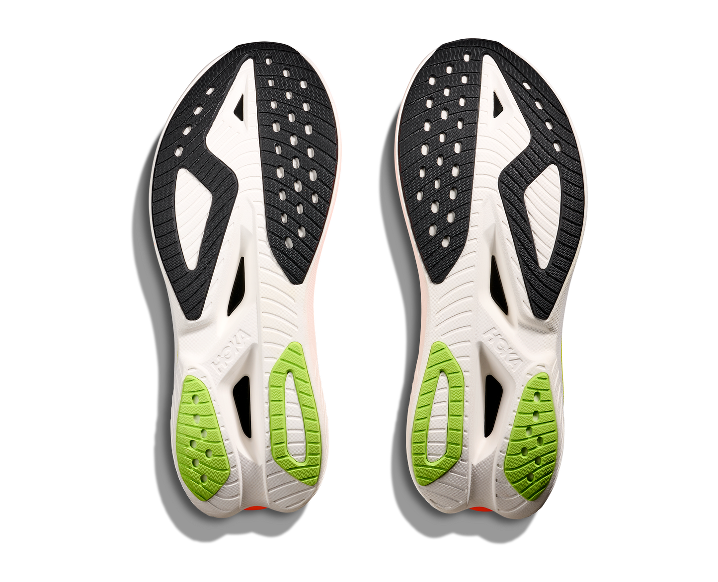 HOKA Men's Mach X 3 | White/Neon Tangerine