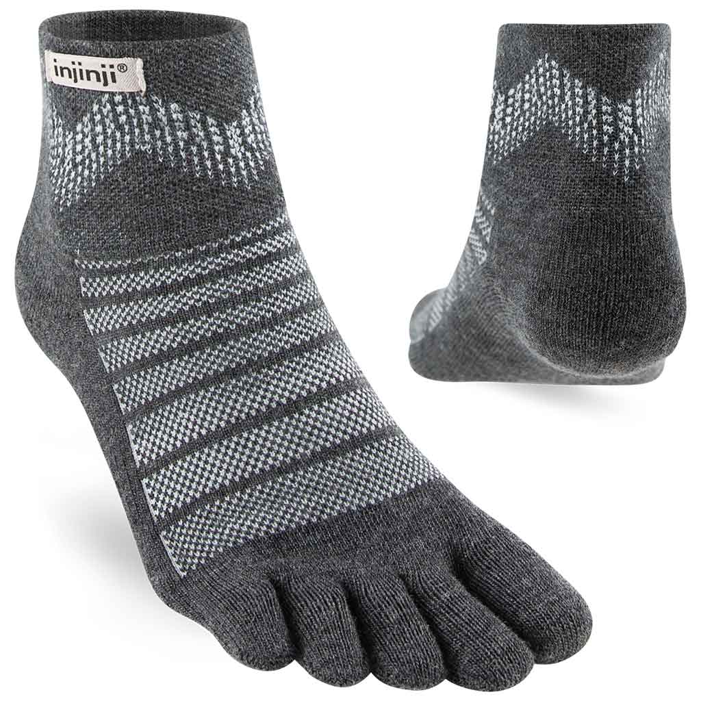 Injinji Outdoor Midweight Mini-Crew Wool | Slate