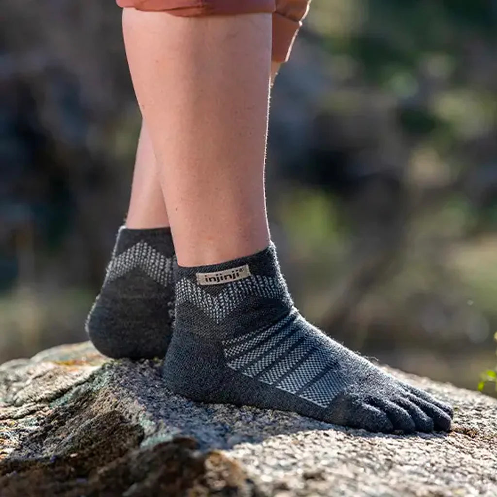Injinji Outdoor Midweight Mini-Crew Wool | Slate