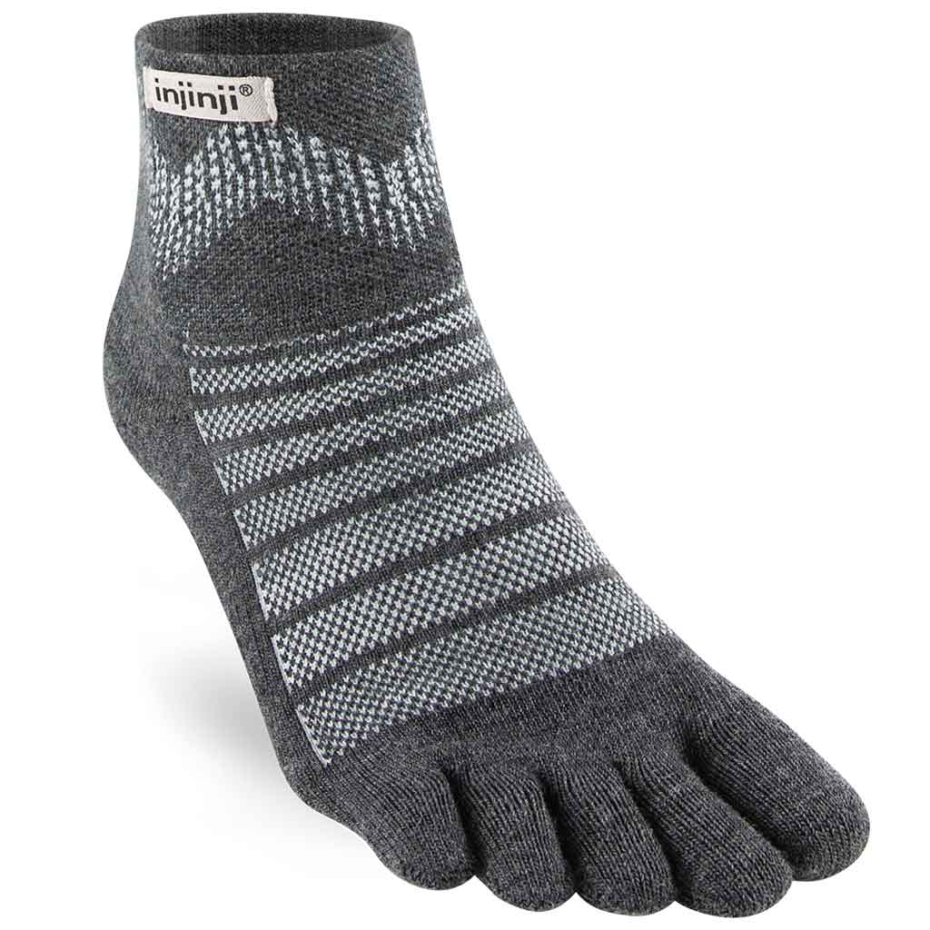 Injinji Outdoor Midweight Mini-Crew Wool | Slate