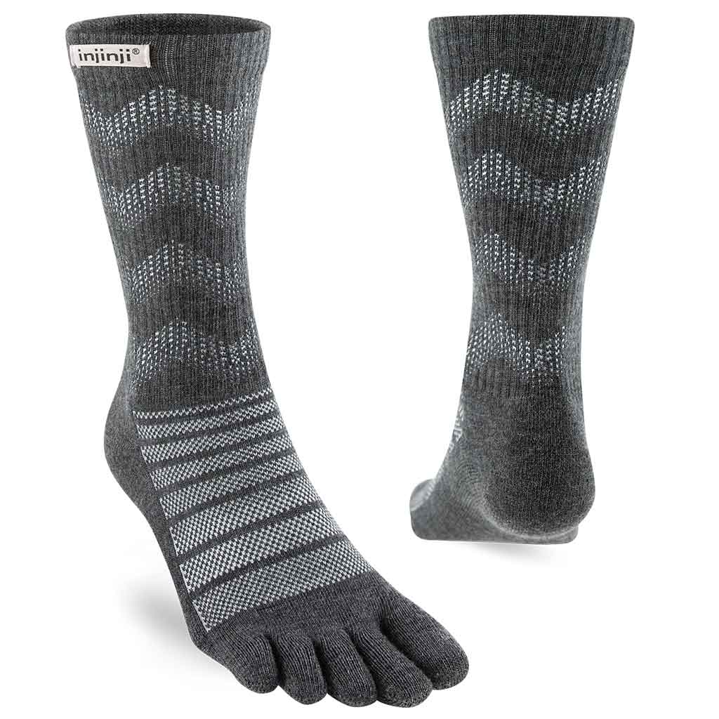 Injinji Outdoor Midweight Crew Wool | Slate
