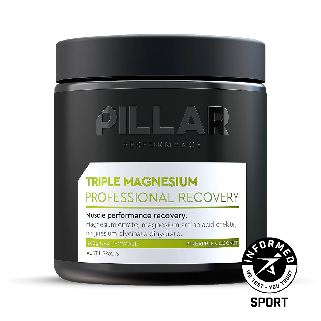 Pillar Performance | Triple Magnesium Powder | Pineapple Coconut