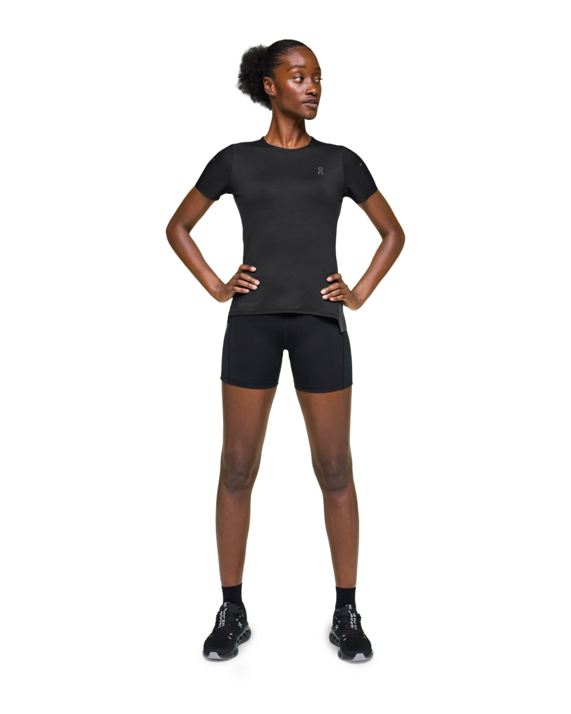 On Running Women's Performance Tee | Black/Eclipse