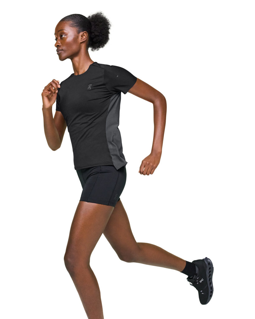 On Running Women's Performance Tee | Black/Eclipse