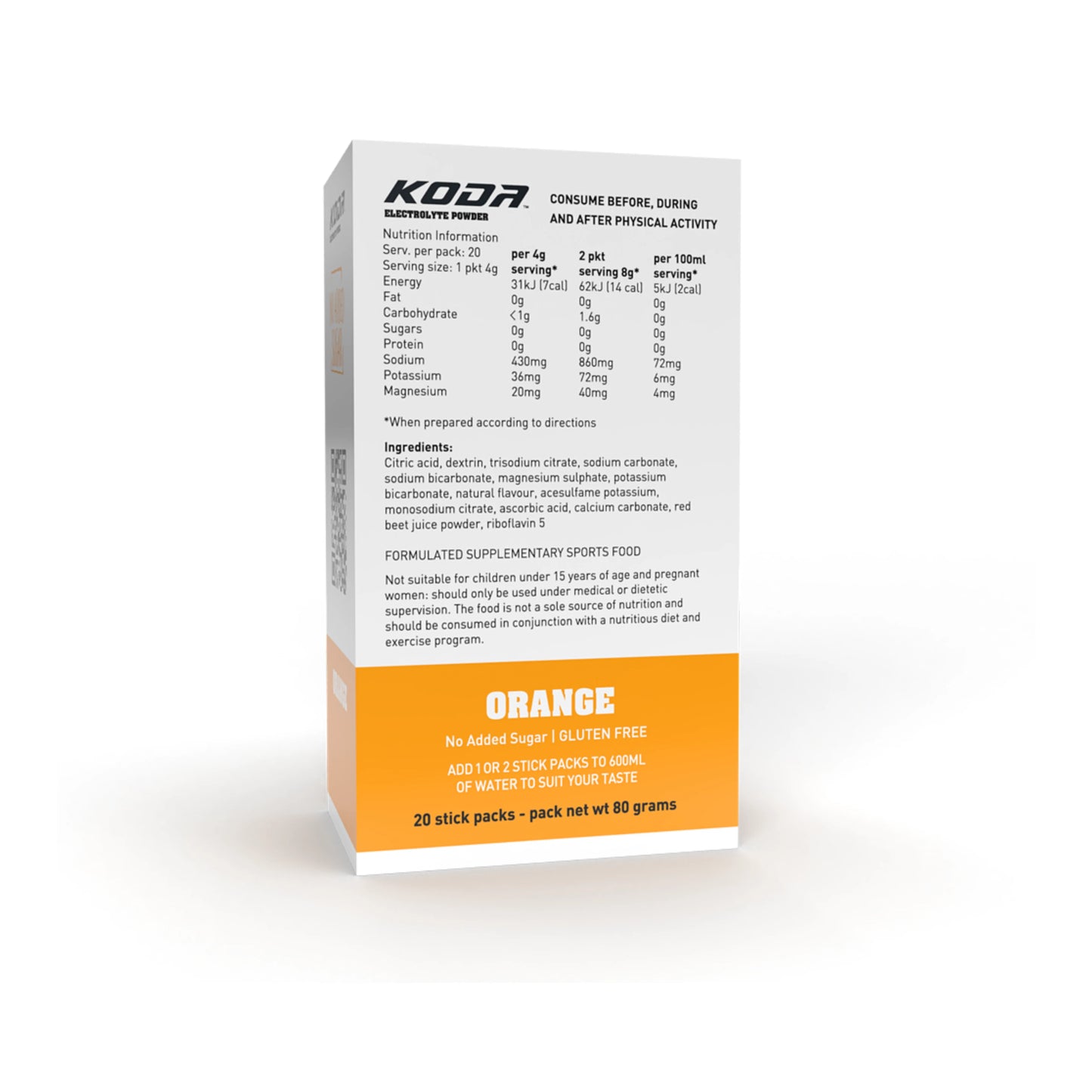 KODA Electrolyte Powder 20 Stick Pack
