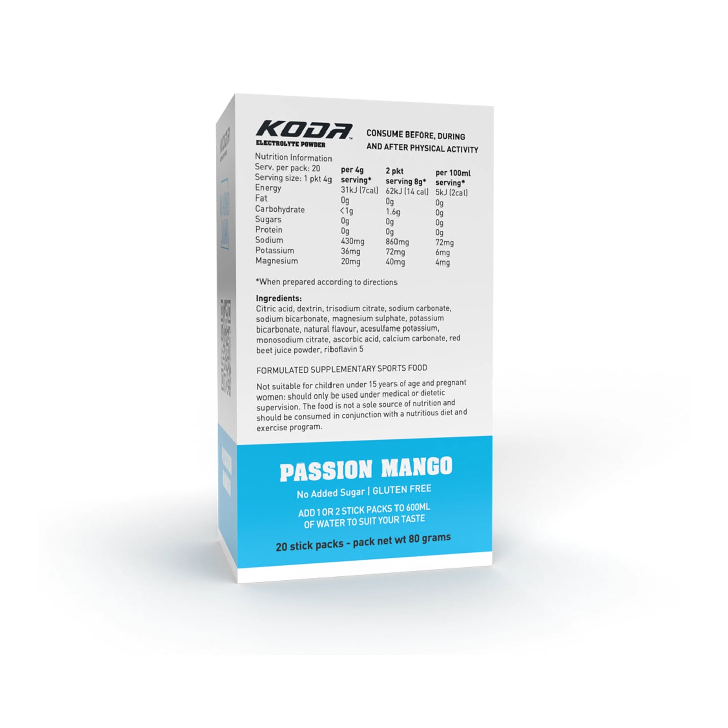 KODA Electrolyte Powder 20 Stick Pack