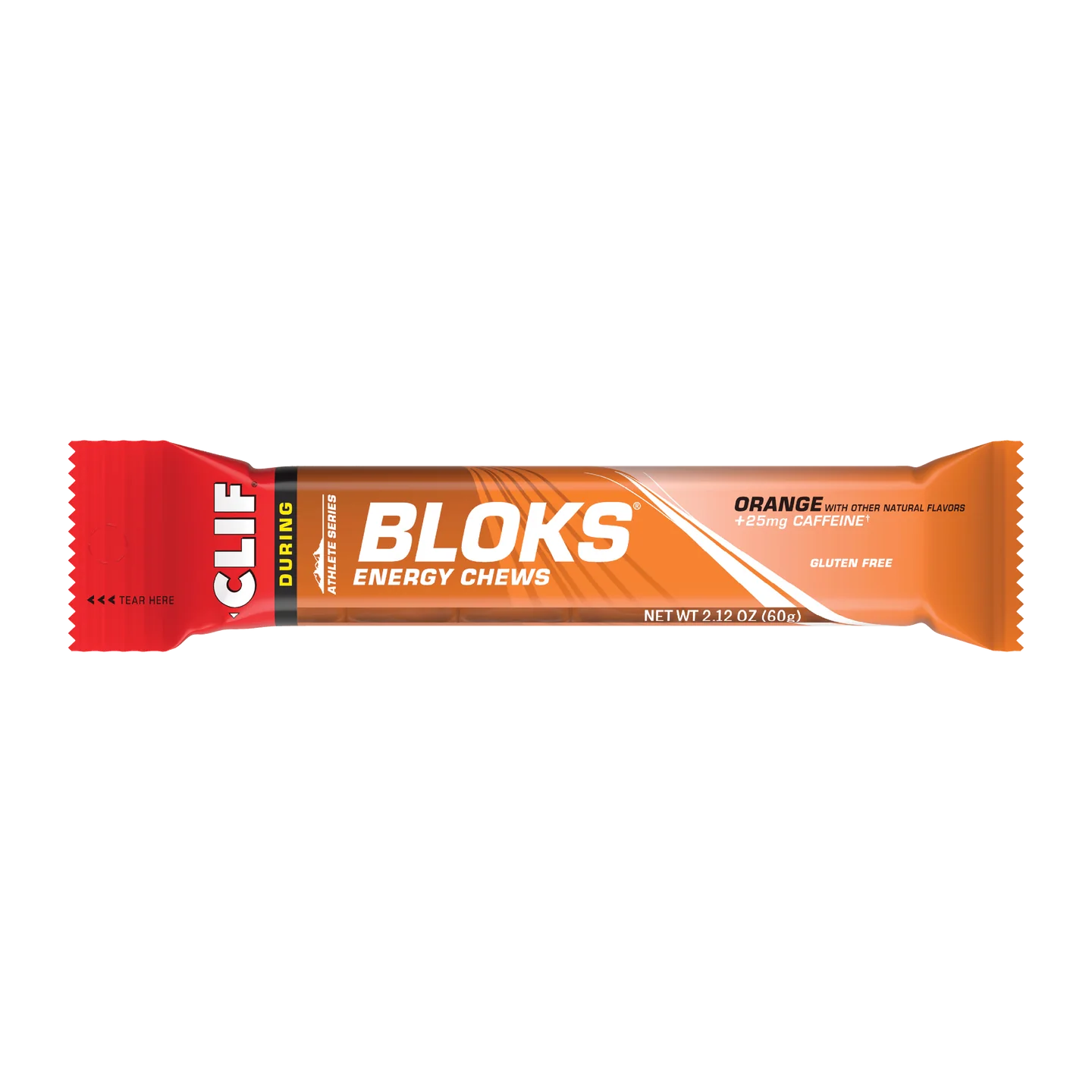 CLIF® BLOKS™ Energy Chews: Orange 25mg Caffeine