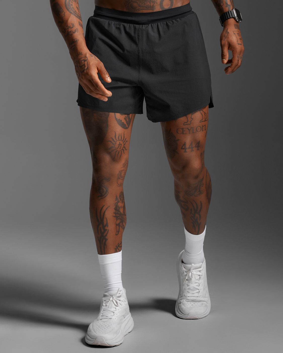 2XU Men's Light Speed Stash 5" Shorts | Black