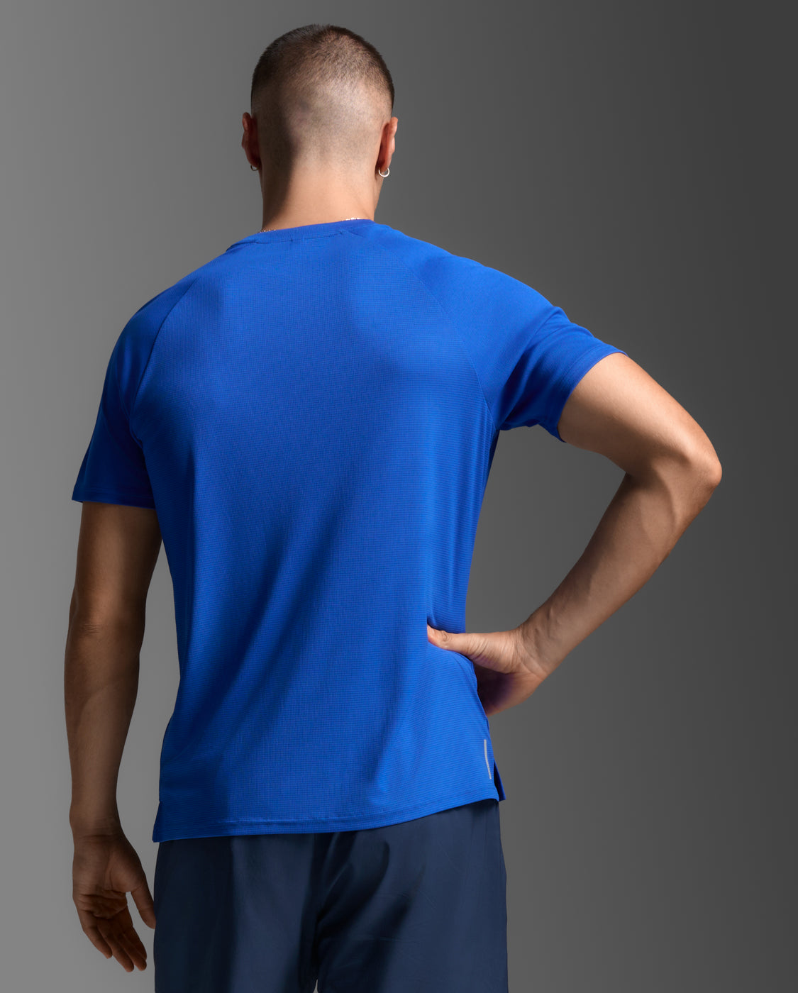 2XU Men's Aero Tee | Surf/Silver Reflective