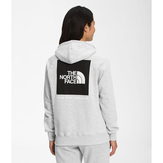 The North Face Women's Box NSE Pullover Hoodie | TNF Light Heather Grey/TNF Black