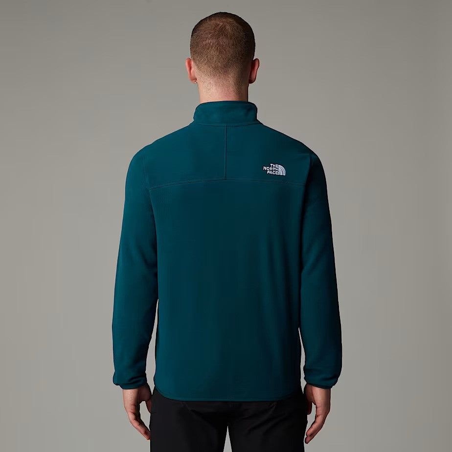 The North Face Men's 100 Glacier Quarter Zip Fleece | Midnight Petrol