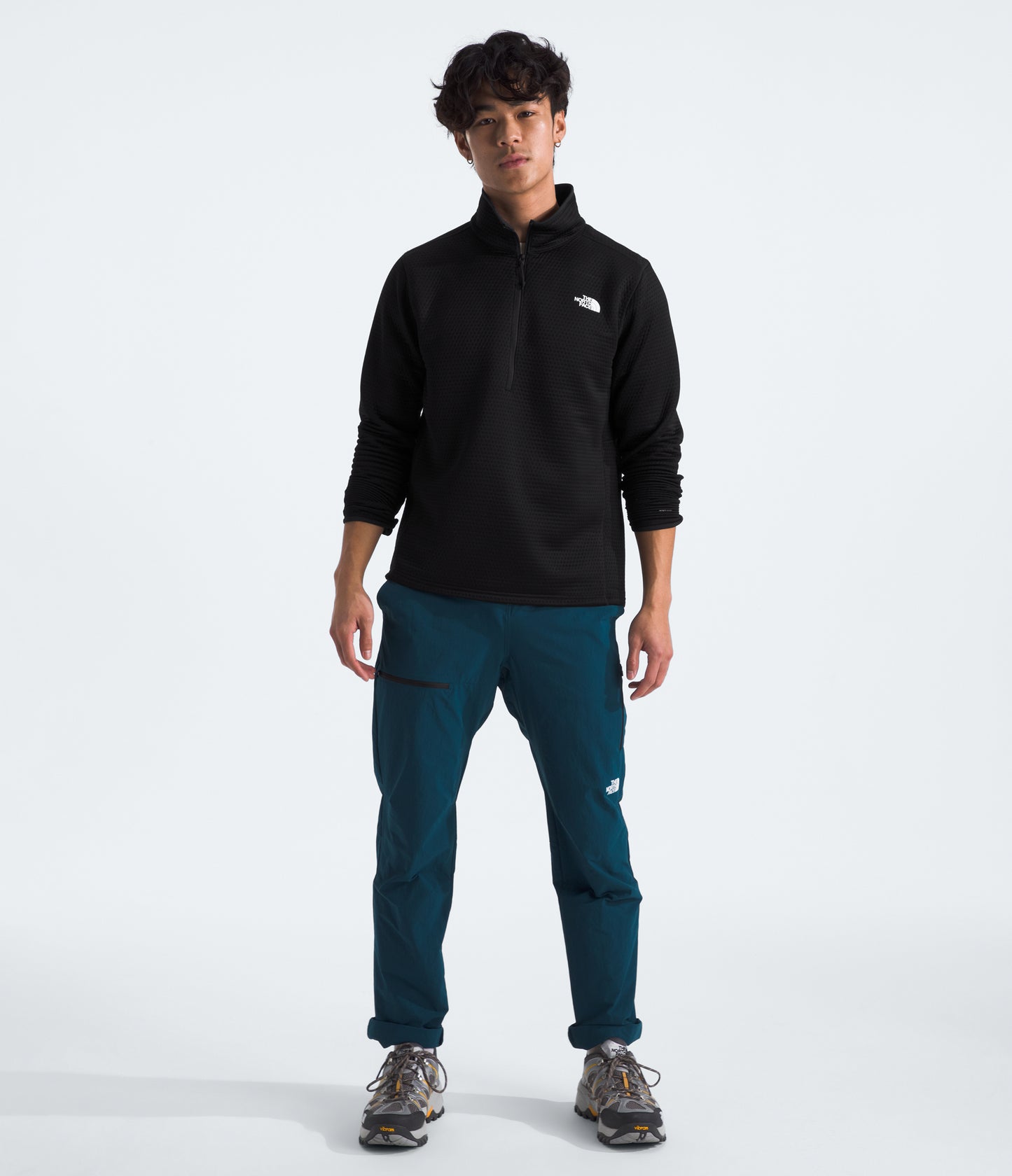 The North Face Men's Vertical Thermal ¼ Zip Fleece | TNF Black