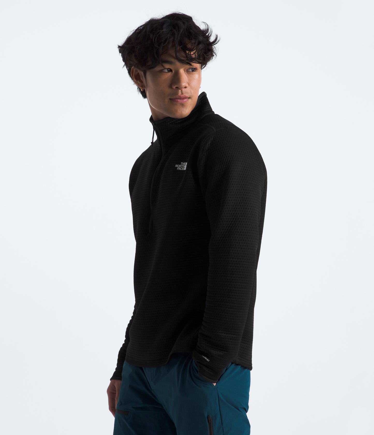The North Face Men's Vertical Thermal ¼ Zip Fleece | TNF Black