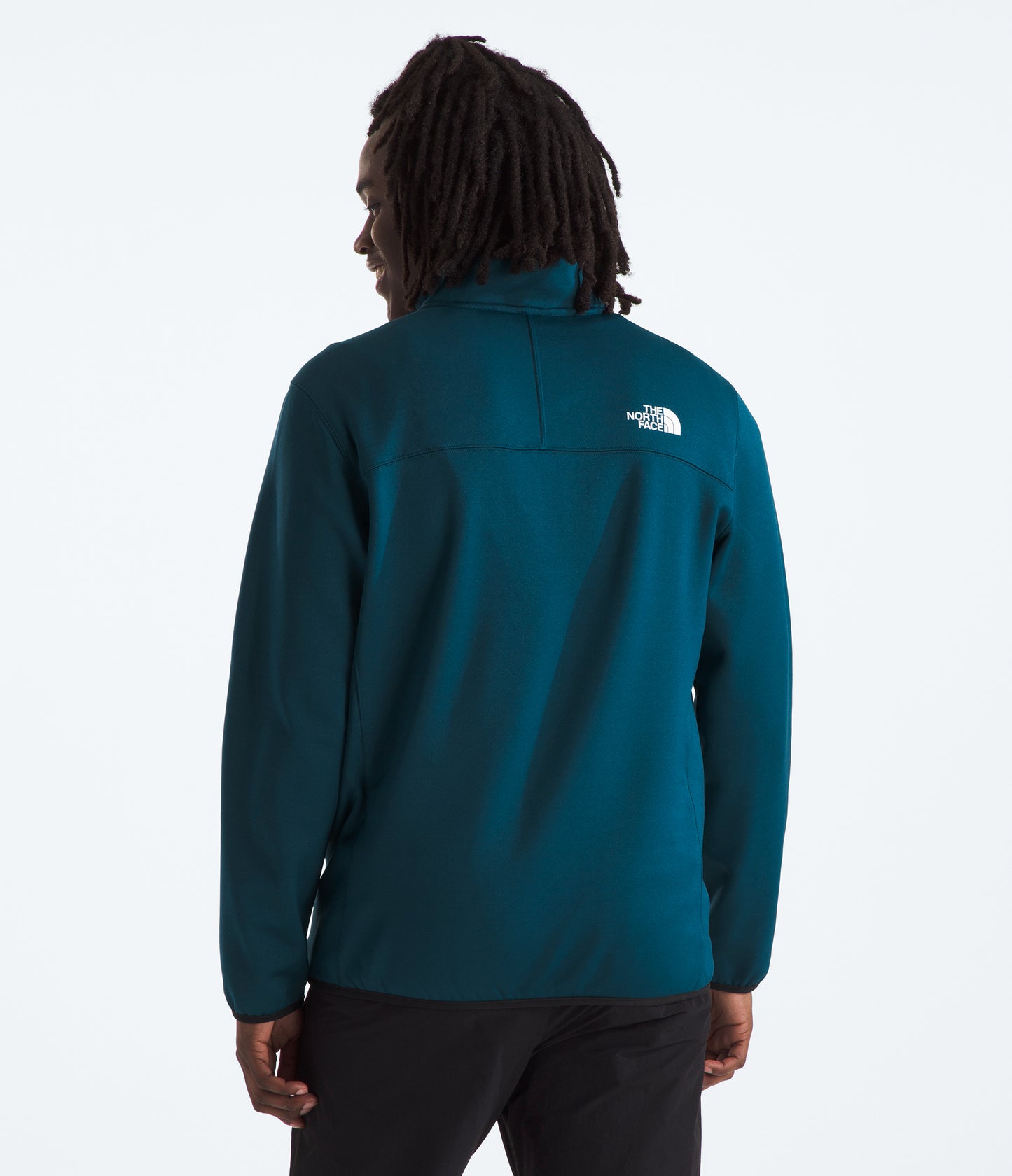 The North Face Men's Crest ¼ Zip Fleece | Midnight Petrol/TNF Black