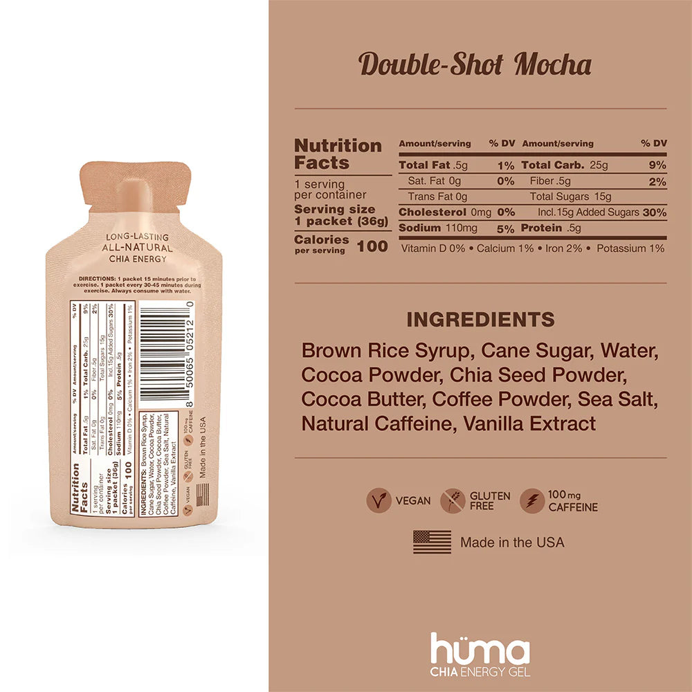 Huma Chia Energy Gel Original | Assorted Flavours