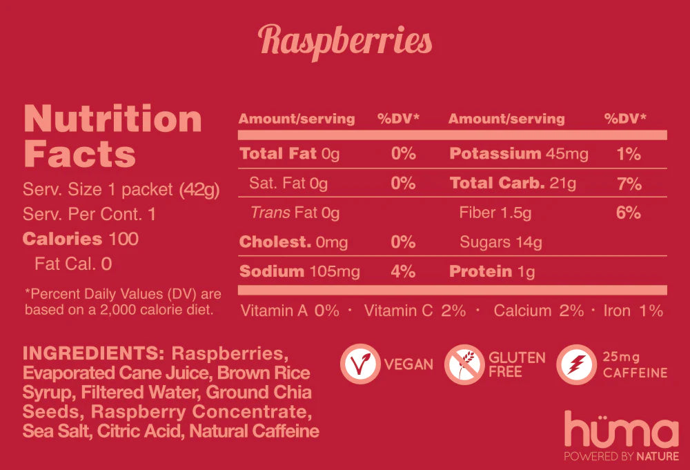Huma Chia Energy Gel Original | Assorted Flavours