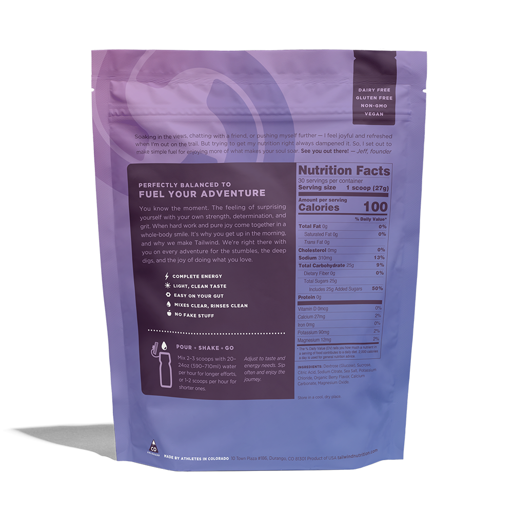 Tailwind Nutrition Non-Caffeinated Medium Endurance Fuel