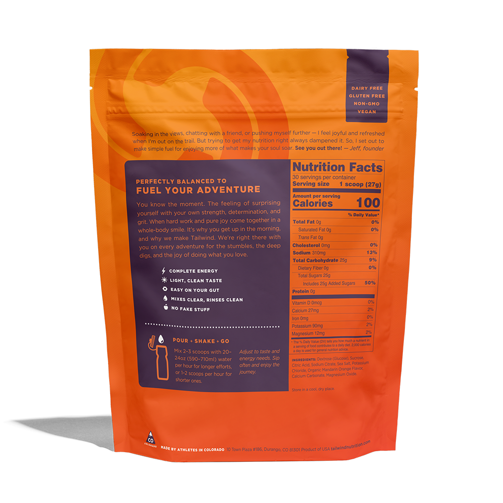 Tailwind Nutrition Non-Caffeinated Medium Endurance Fuel