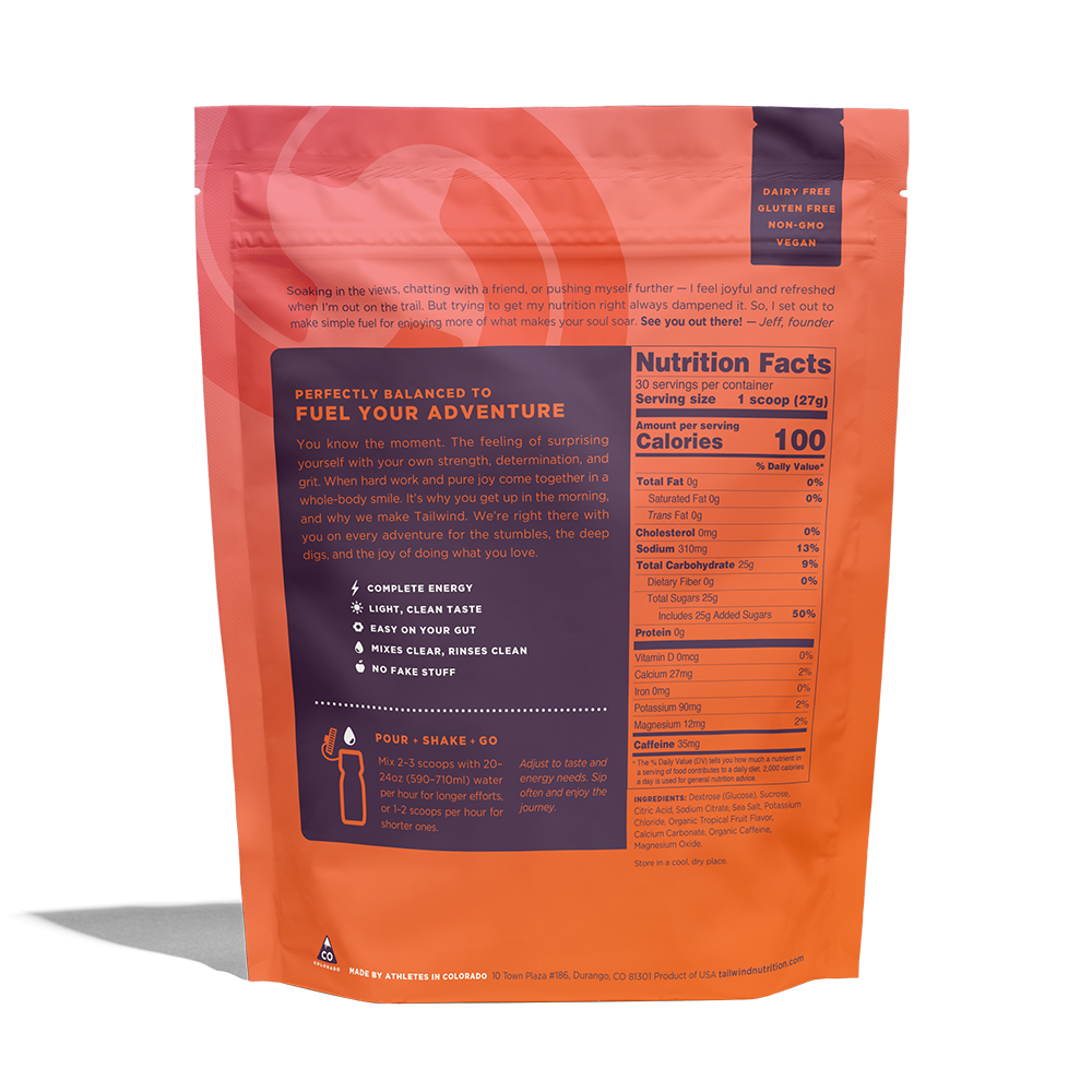 Tailwind Nutrition Caffeinated Medium Endurance Fuel