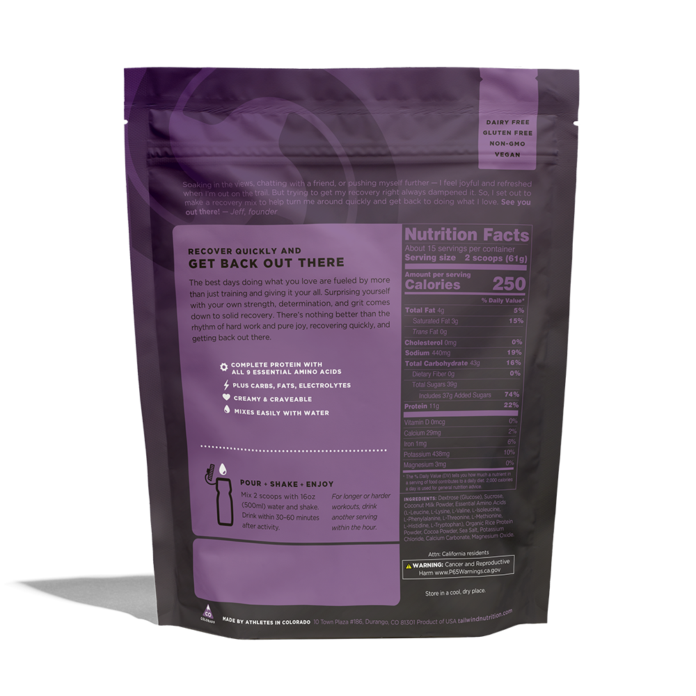 Tailwind Nutrition Recovery Mix Non-Caffeinated Medium