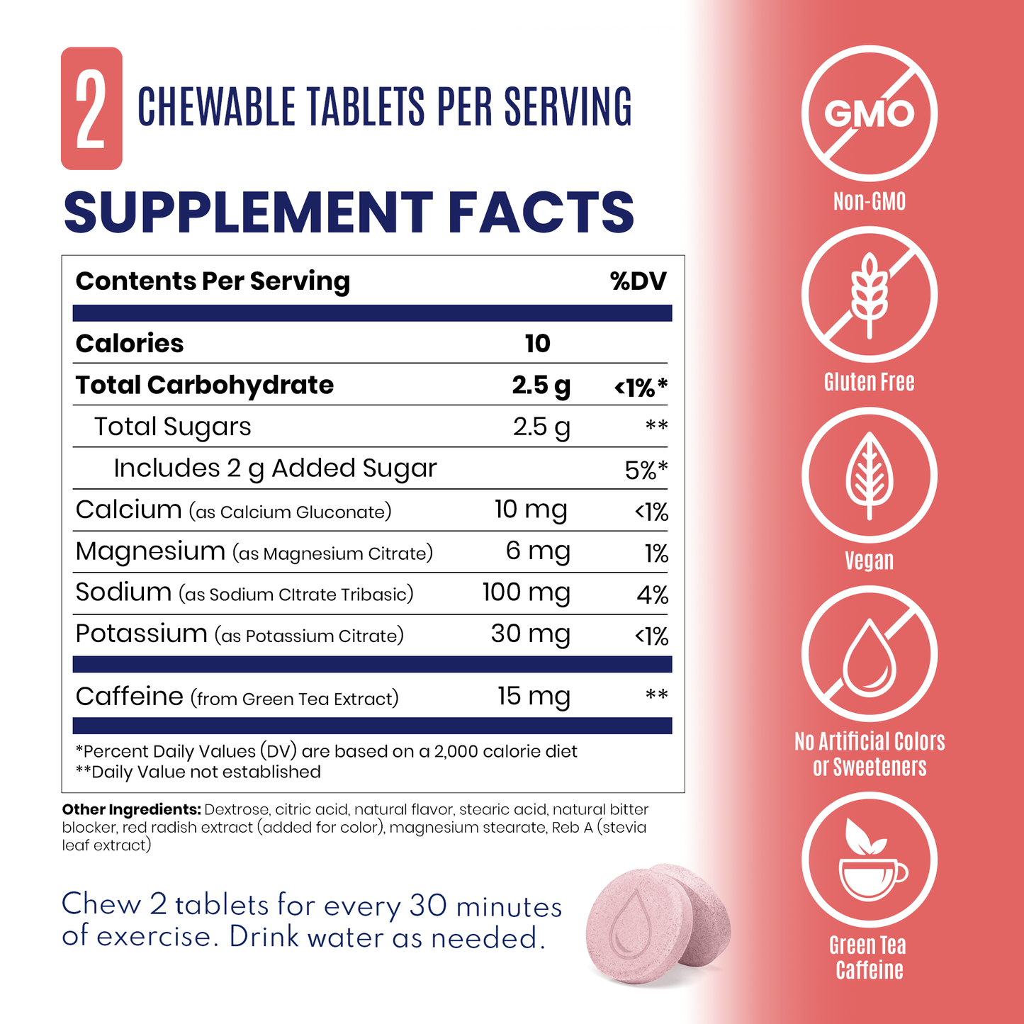 SaltStick FastChews + Caffeine 30 Serve