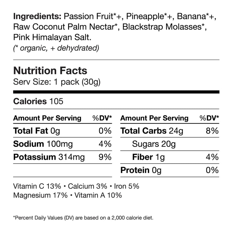Muir Energy | Passion Fruit Pineapple Banana Energy Gel | Fast Burning