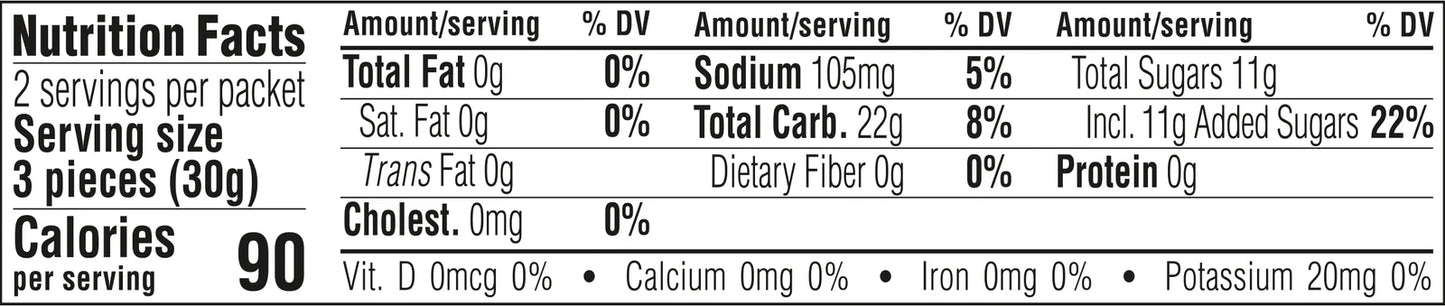 CLIF BLOKS Energy Chews Sours Strawberry Lemonade +25mg Caffeine