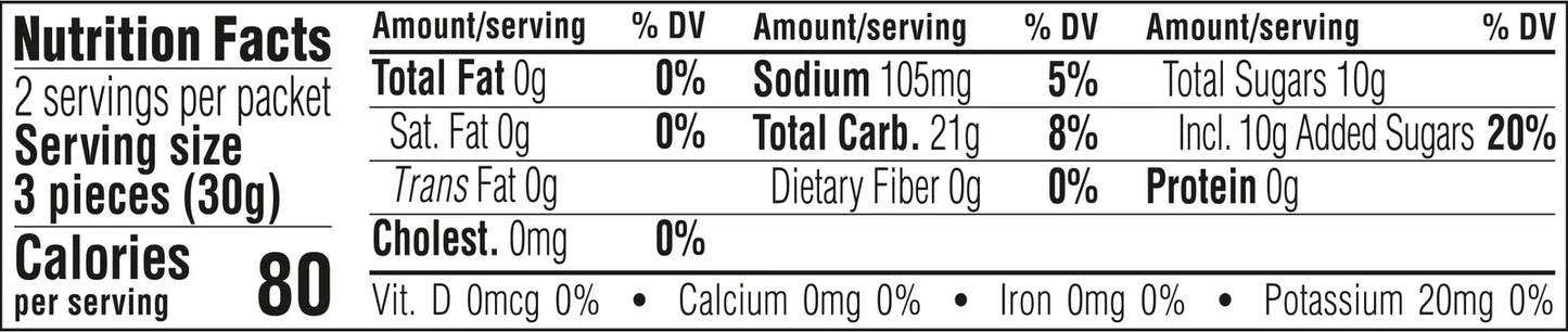 CLIF BLOKS Energy Chews Sours Green Apple