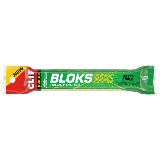 CLIF BLOKS Energy Chews Sours Green Apple