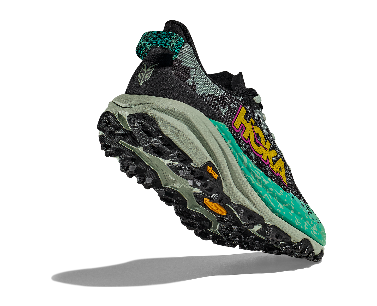 Hoka Women's Speedgoat 6 | Black/Aloe Vera