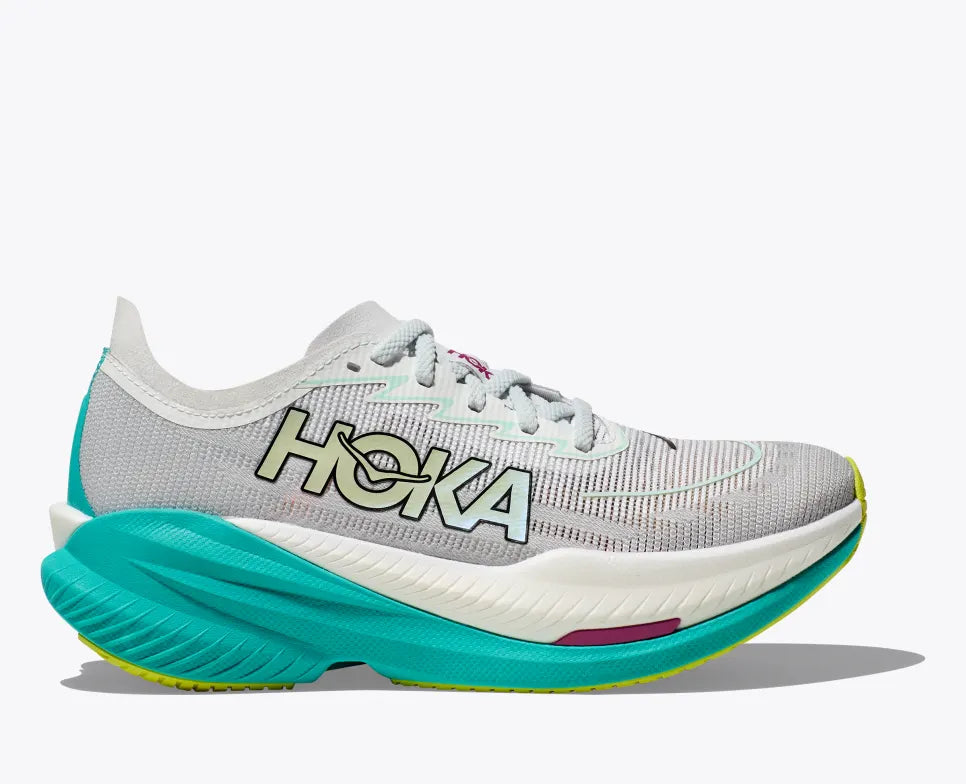 Hoka Women's Mach X 2 | Frost/Electric Aqua