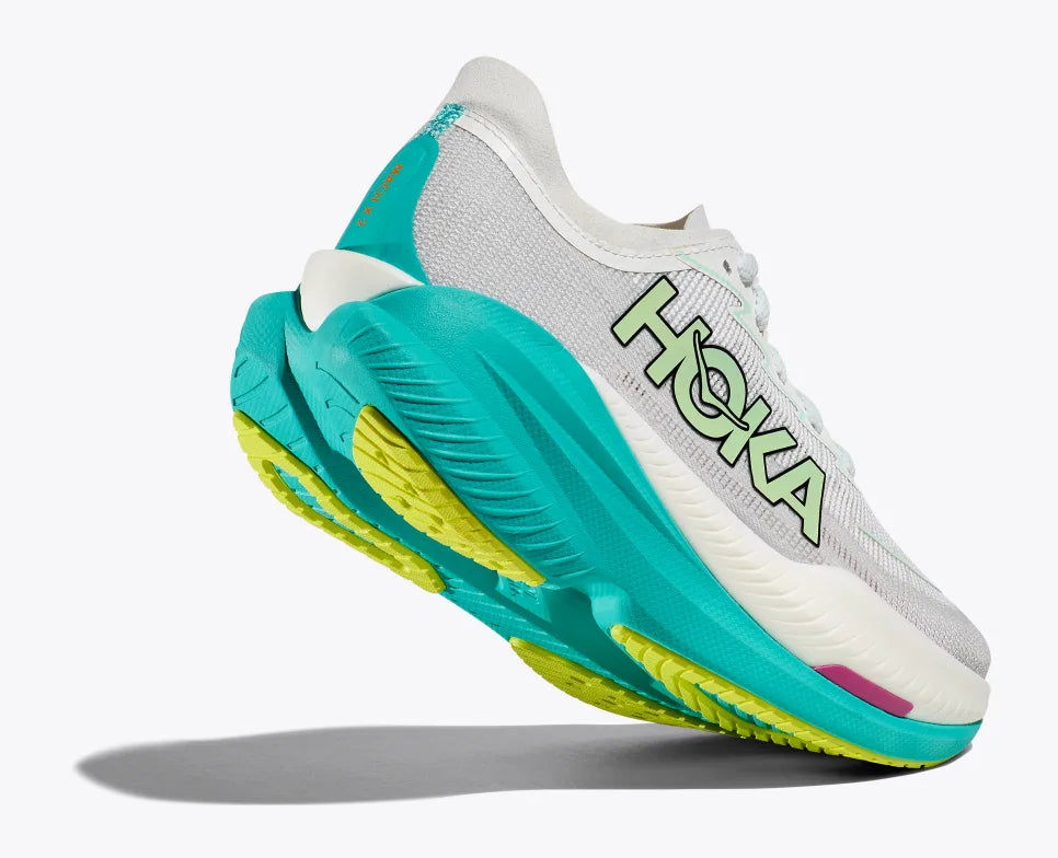 Hoka Women's Mach X 2 | Frost/Electric Aqua