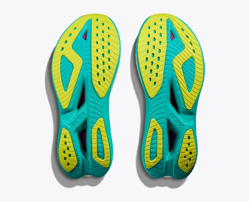 Hoka Women's Mach X 2 | Frost/Electric Aqua