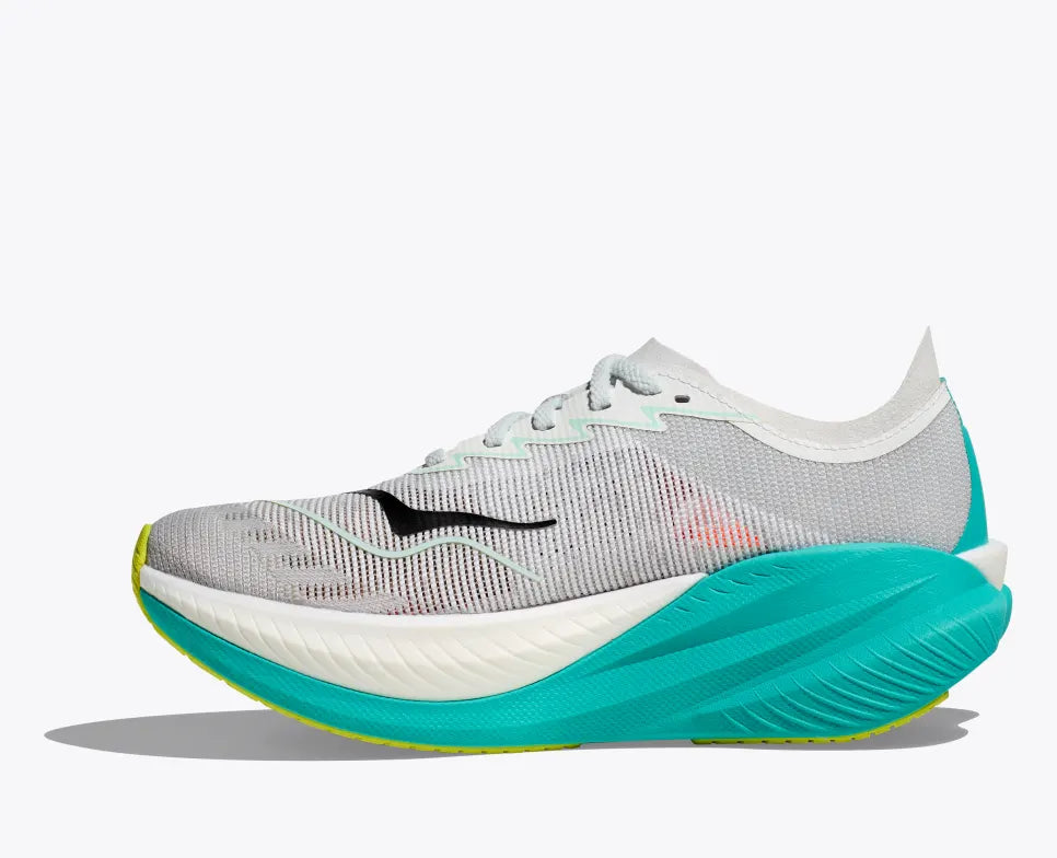 Hoka Women's Mach X 2 | Frost/Electric Aqua