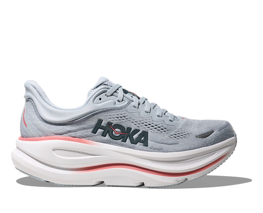 Hoka Women's Bondi 9 | Mineral Blue/Washed Blue