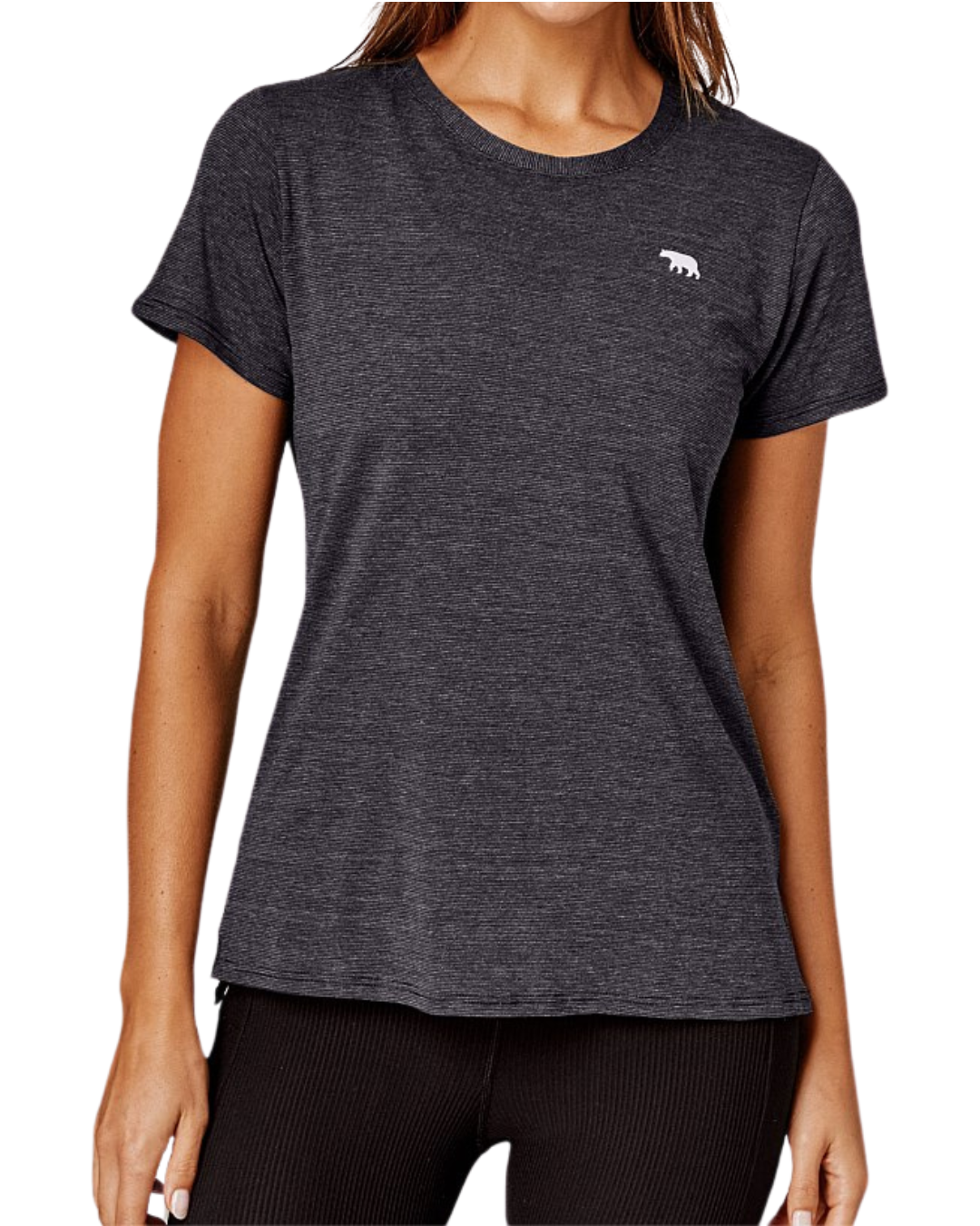 Running Bare Always Crew Workout Tee | Black