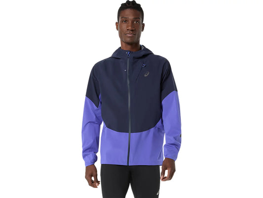 ASICS Men's Metarun Legend Jacket | Midnight/Cobalt Burst/Illuminate Green