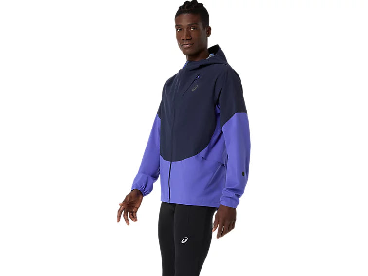 ASICS Men's Metarun Legend Jacket | Midnight/Cobalt Burst/Illuminate Green