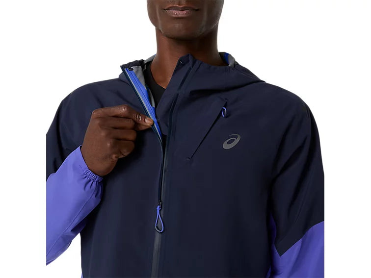 ASICS Men's Metarun Legend Jacket | Midnight/Cobalt Burst/Illuminate Green