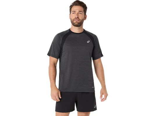 ASICS Men's Road Short Sleeve Top | Performance Black