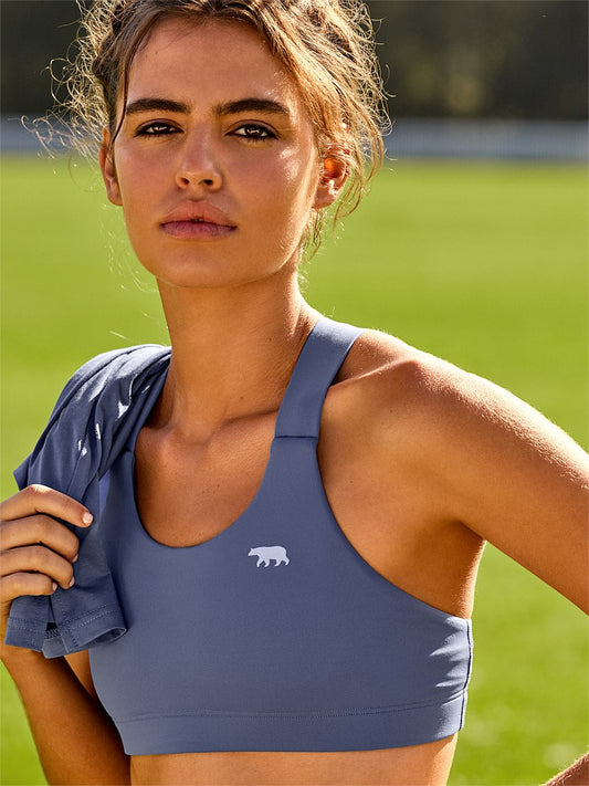 Running Bare Power Up Peach Sports Bra | Stardust