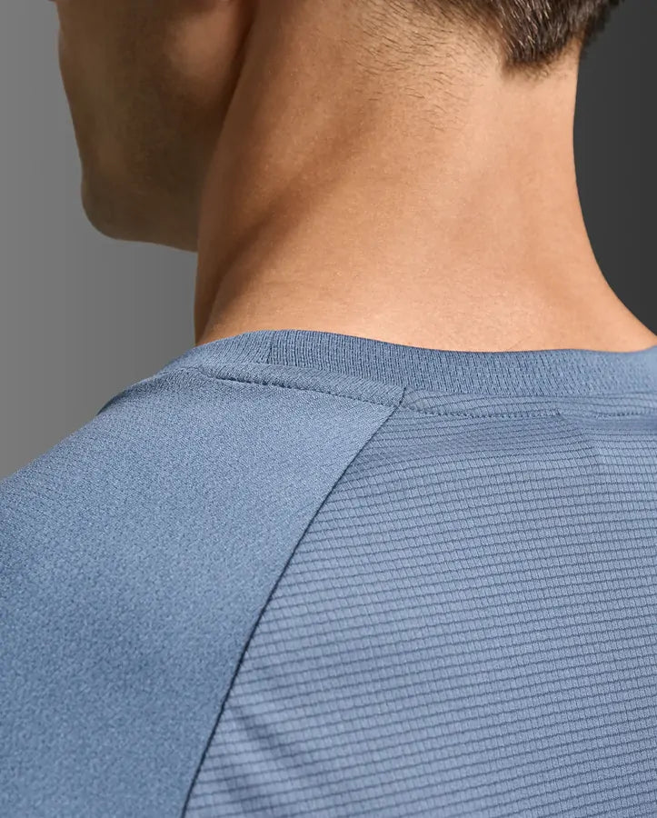 2XU Men's Aero Tee | Indigo/Black Reflective