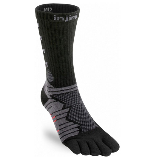 Injinji Ultra Run Crew Socks | Obsidian