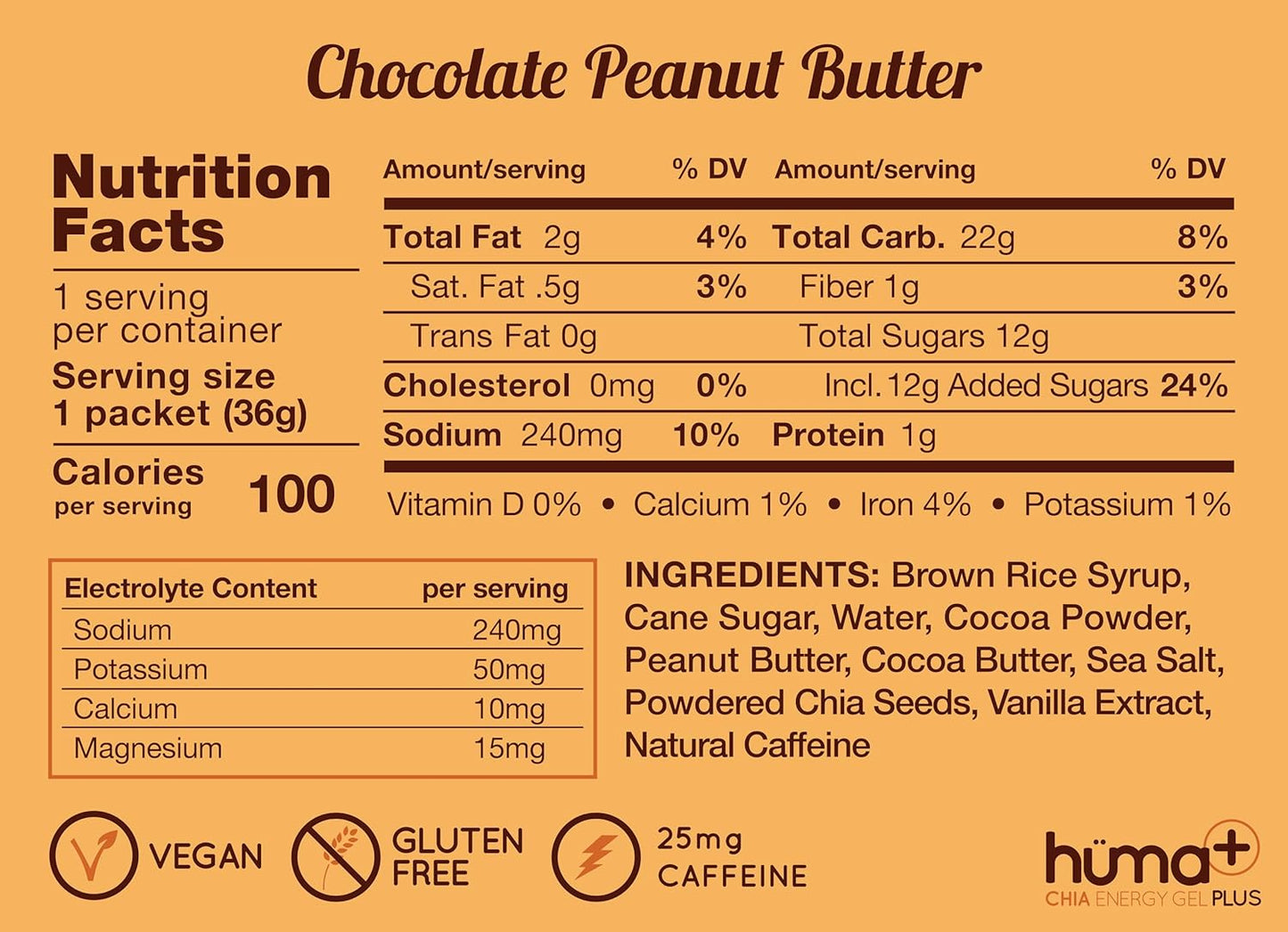 Huma Chia Energy Gel Plus | Assorted Flavours