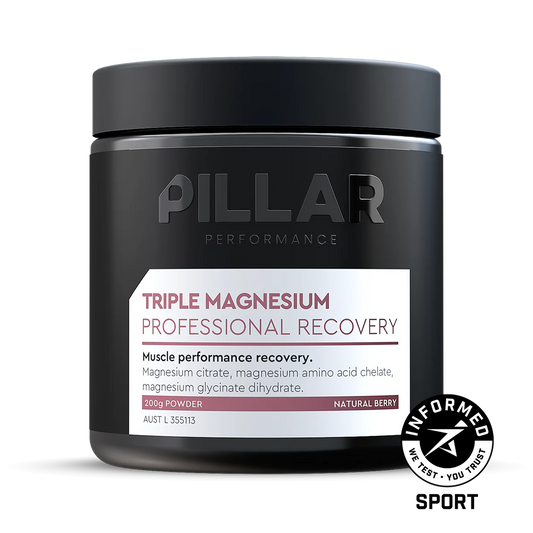 Pillar Performance | Triple Magnesium Powder | Natural Berry